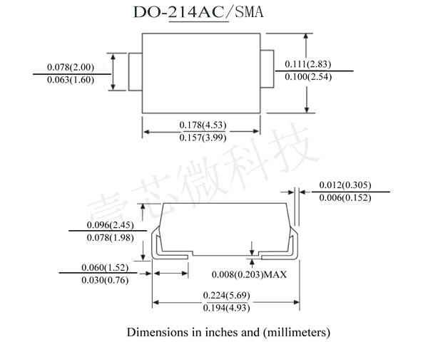 1N5822 SMA封裝 1N5822 SMA封裝