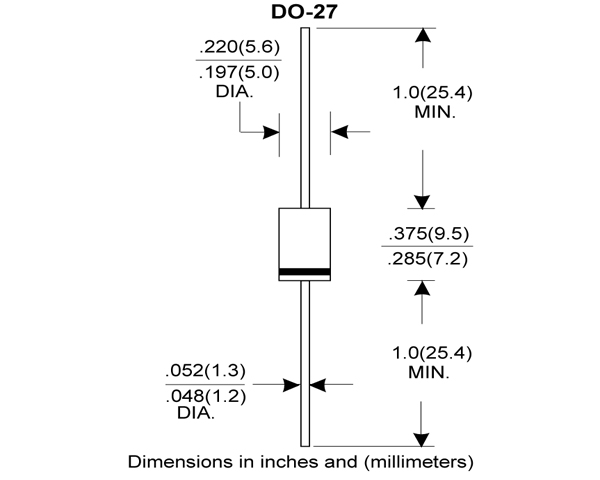 DO-27封裝尺寸 DO-27封裝尺寸