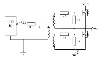 N溝道場效應管開關電路圖