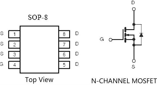 貼片mos管8引腳各代表什么圖解