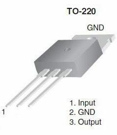 三端穩(wěn)壓管7805引腳圖