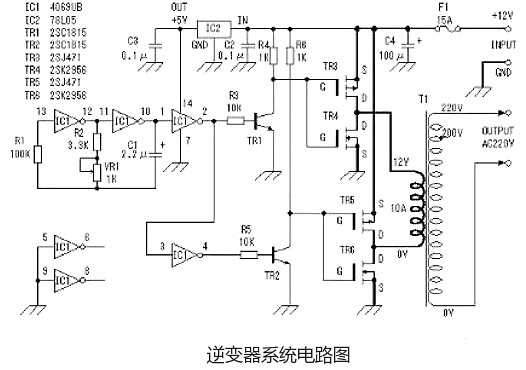場效應管逆變器電路圖 場效應管逆變器電路圖
