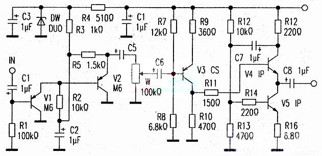 三極管前級(jí)放大器