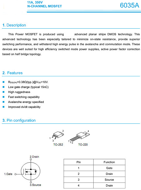 MOS管350V MOS管350V