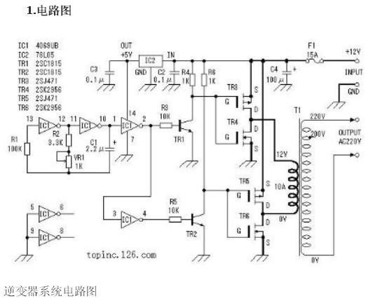 逆變器的工作原理圖 逆變器的工作原理圖
