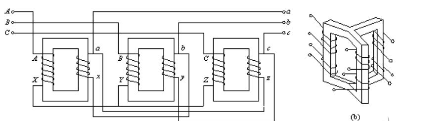 三相變壓器原理圖 三相變壓器原理圖