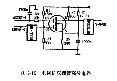 雙柵MOS場效應管 雙柵MOS場效應管