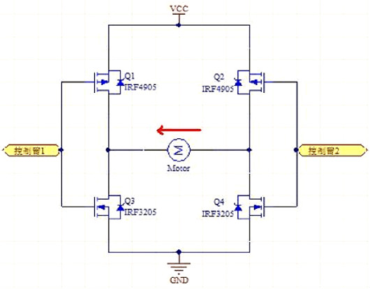 MOS管H橋原理 MOS管H橋原理