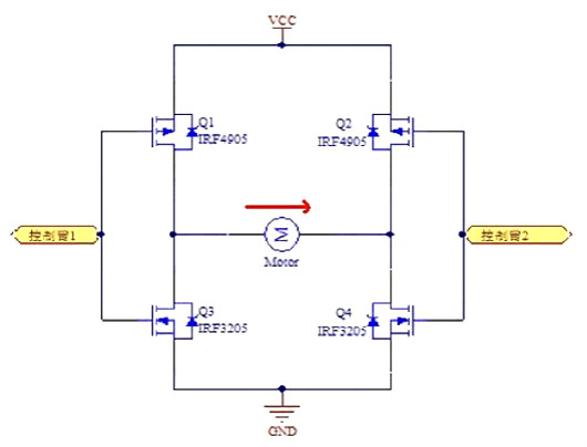 MOS管H橋原理 MOS管H橋原理