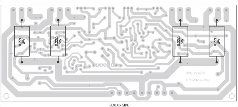 200W場效應管音頻功率放大器圖解
