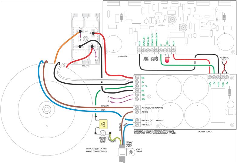 200W場效應管音頻功率放大器圖解