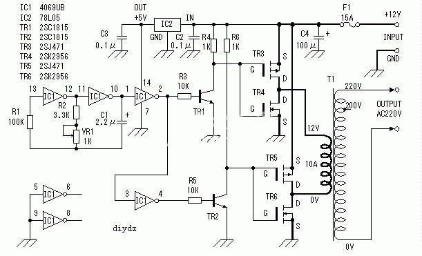 MOS場(chǎng)效應(yīng)管逆變器工作原理及制作過(guò)程 MOS場(chǎng)效應(yīng)管逆變器工作原理及制作過(guò)程