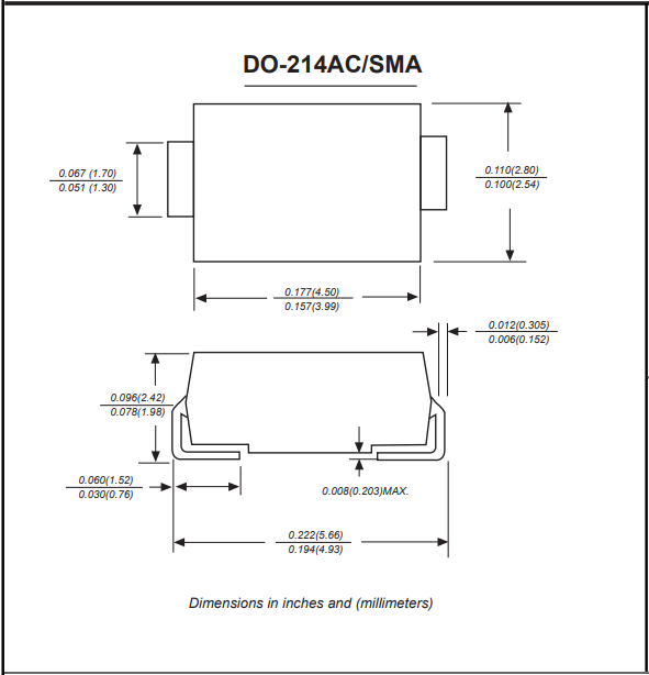 SS110,do-214AC/SMA引腳 SS110,do-214AC/SMA引腳