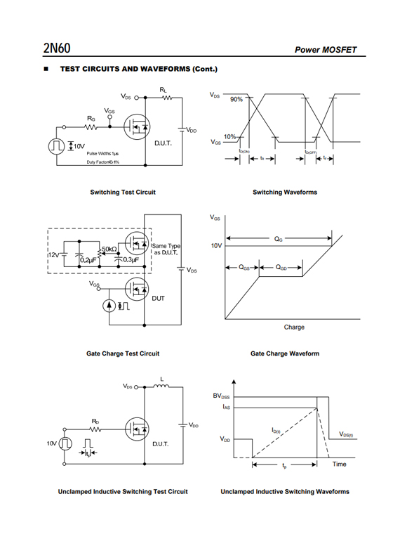 2N60 TO252/TO220參數和中文資料 - 場效應MOS管 - 壹芯微 2N60 TO252/TO220參數和中文資料 - 場效應MOS管 - 壹芯微