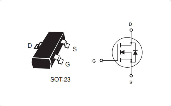 SI2302,SOT23,MOS場效應(yīng)管封裝引腳圖 電路符號 SI2302,SOT23,MOS場效應(yīng)管封裝引腳圖 電路符號