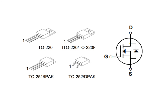 4N60,TO252/TO220,MOS場效應管封裝引腳圖 電路符號 4N60,TO252/TO220,MOS場效應管封裝引腳圖 電路符號