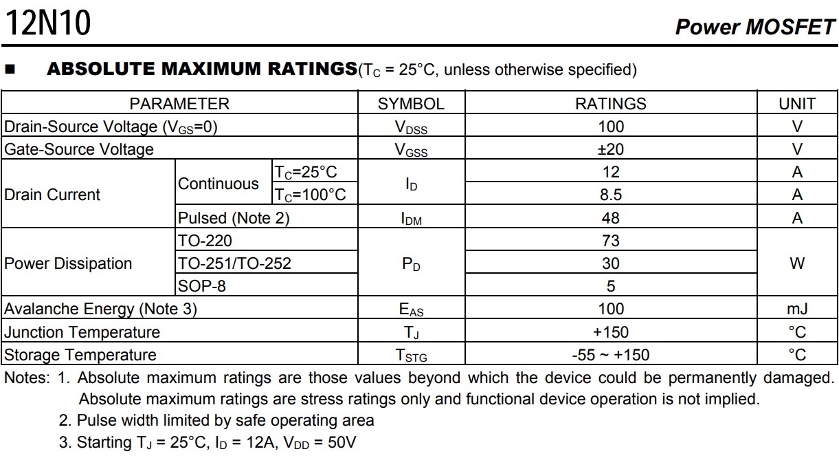 12N10參數 12N10參數