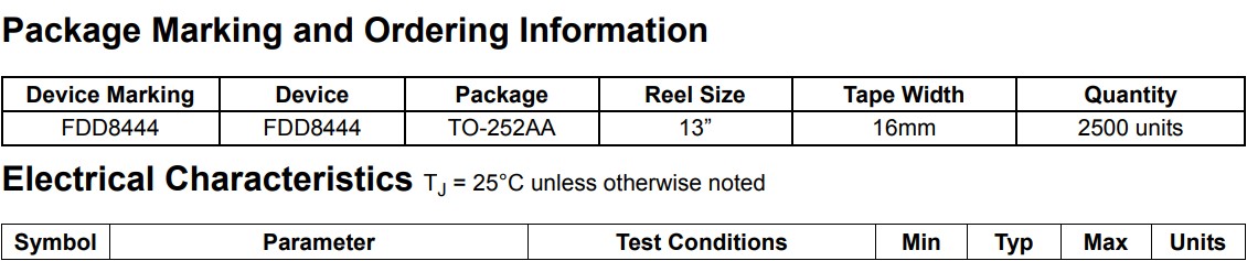FDD8444參數 FDD8444參數