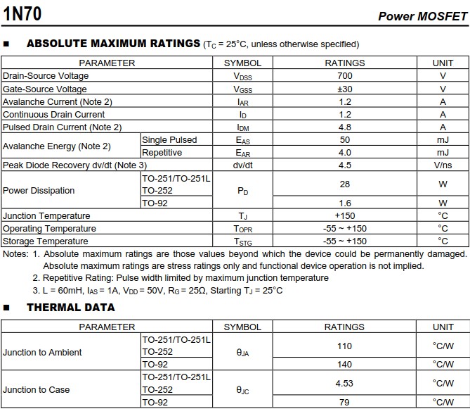 1N70G-TN3-R 1N70G-TN3-R