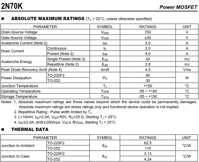 2N70KL-TN3-R 2N70KL-TN3-R