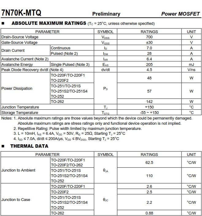 7N70KL-TN3-R 7N70KL-TN3-R