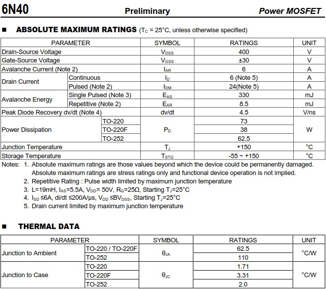 6N40L-TN3-G 6N40L-TN3-G