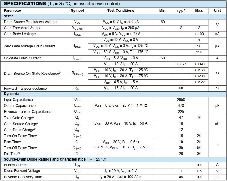 SUD50N06-09L SUD50N06-09L