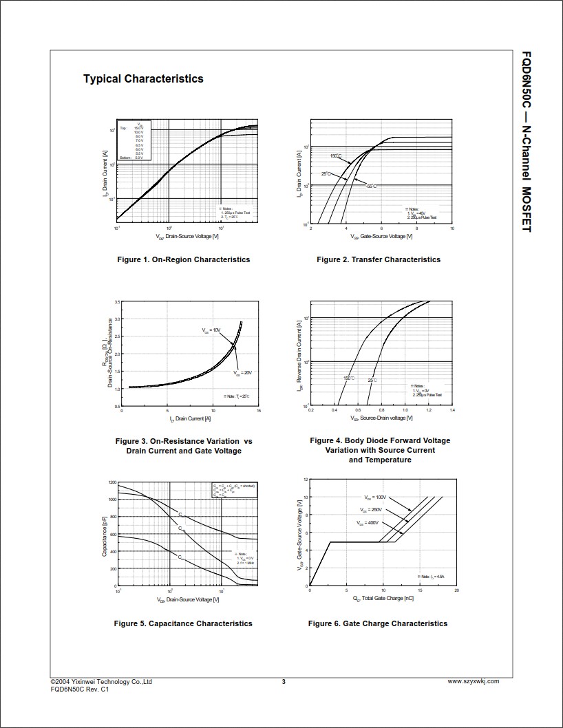 FQD6N50C規格書 FQD6N50C規格書