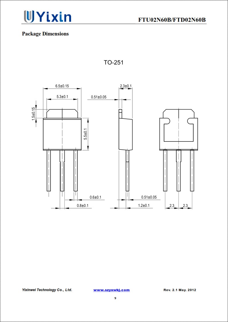 FTD02N60規格書 FTD02N60規格書