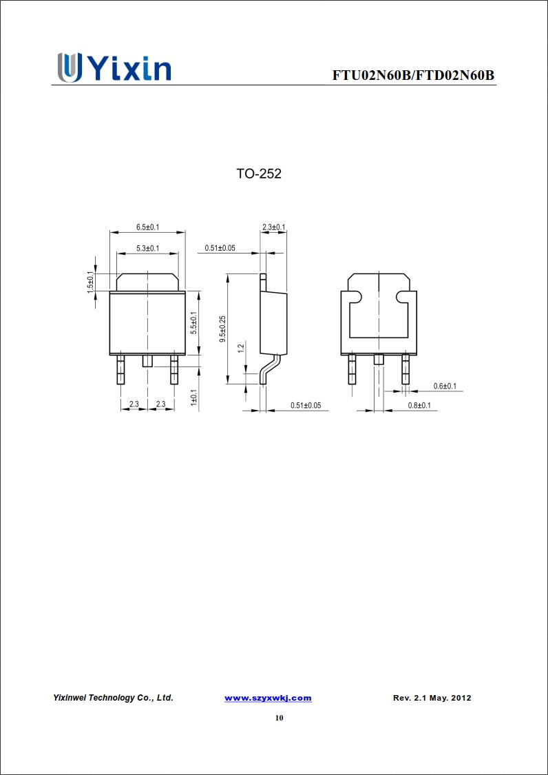 FTD02N60規格書 FTD02N60規格書