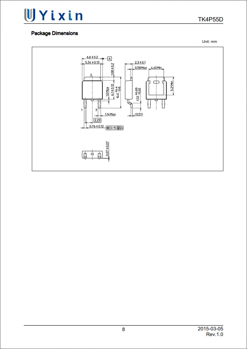 TK4P55D規格書 TK4P55D規格書