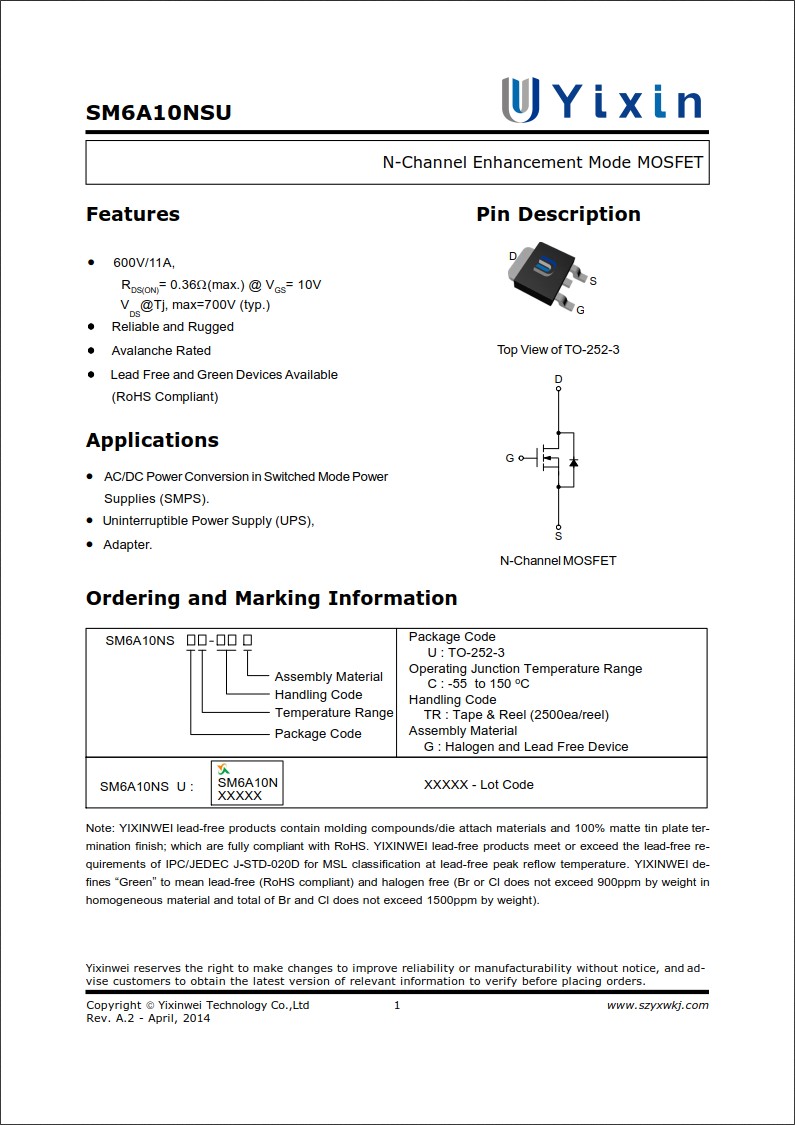 SM6A12NSU規格書 SM6A12NSU規格書