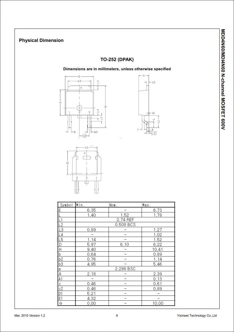 MDD4N60RH封裝 MDD4N60RH封裝