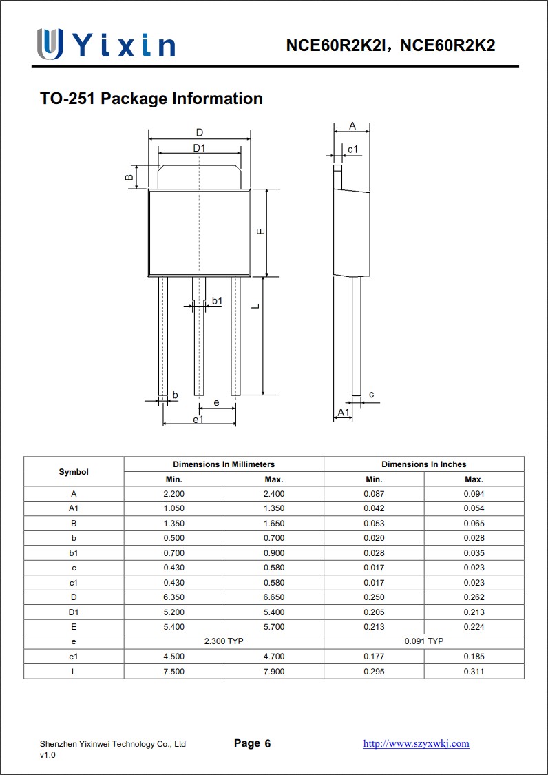NCE60R2K2K封裝 NCE60R2K2K封裝