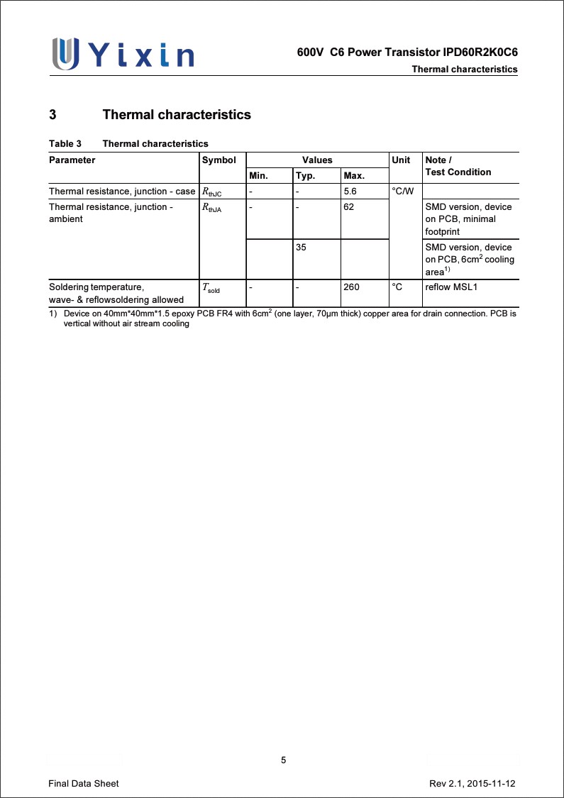 IPD60R2K0C6規(guī)格書