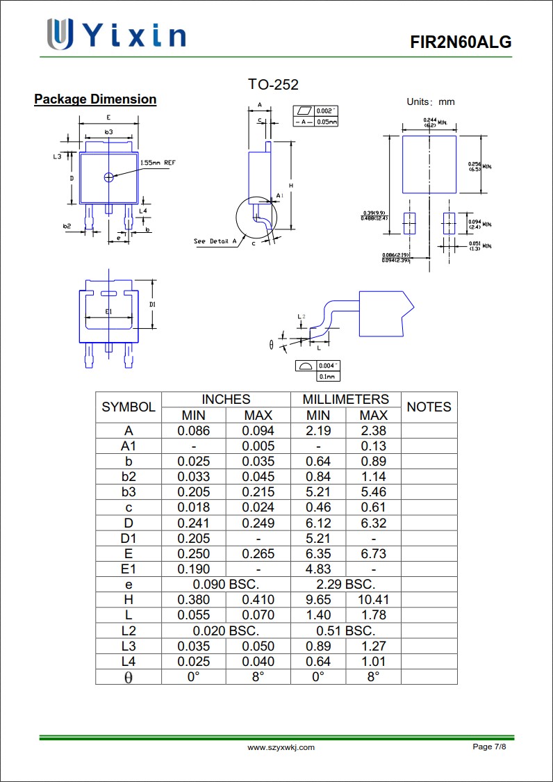 FIR2N60ALG封裝 FIR2N60ALG封裝