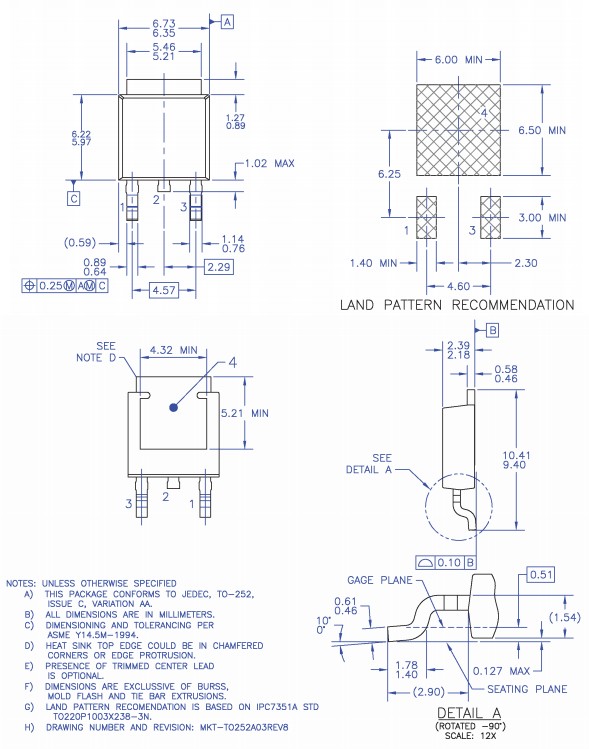 FDD5N50封裝規格 FDD5N50封裝規格
