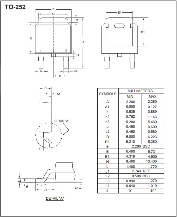 SDU05N04,TO-252封裝規格