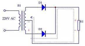 全波整流電路原理分析