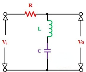 RLC陷波濾波器電路 RLC陷波濾波器電路