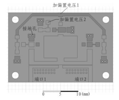 HFSS中可調濾波器示意版圖