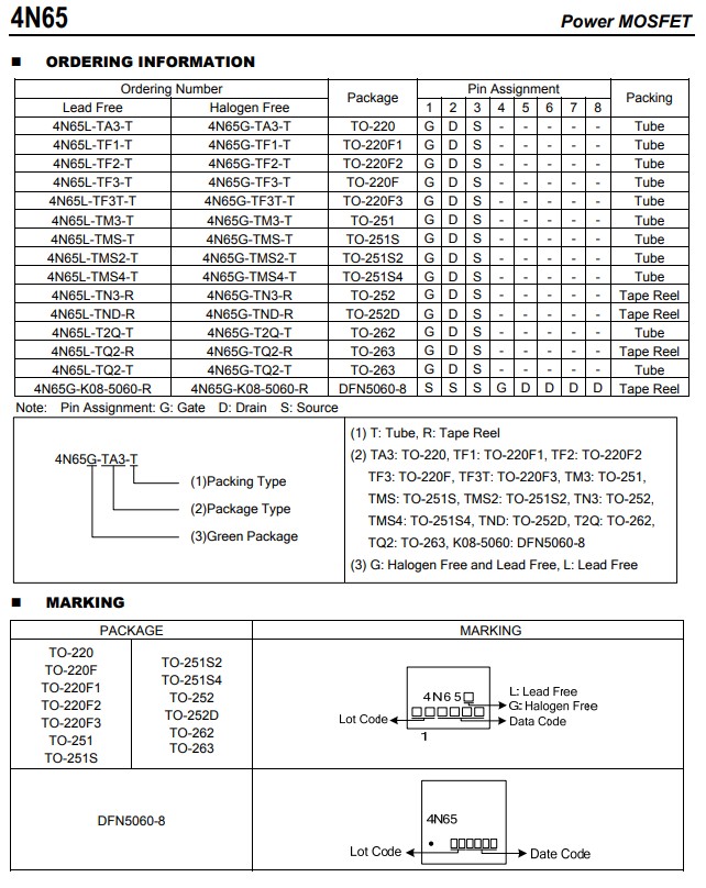 4N65規(guī)格書(shū) 4N65規(guī)格書(shū)