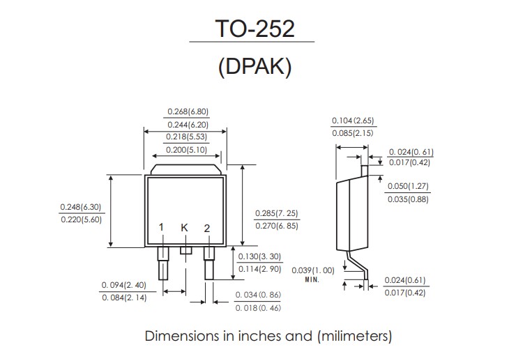 TO-252封裝尺寸 TO-252封裝尺寸