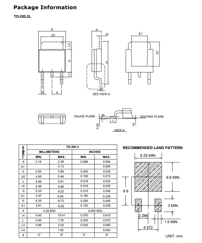 20N03封裝尺寸 20N03封裝尺寸