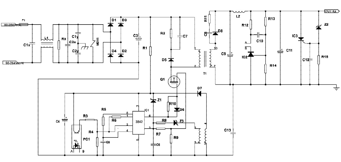 開關電源原理圖