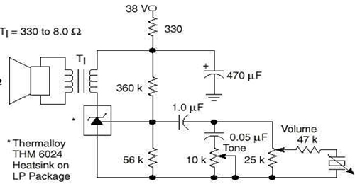 400mW單聲道功率放大電路