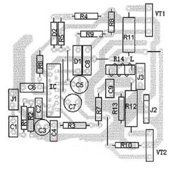 TDA7294推動的功率放大器PCB TDA7294推動的功率放大器PCB
