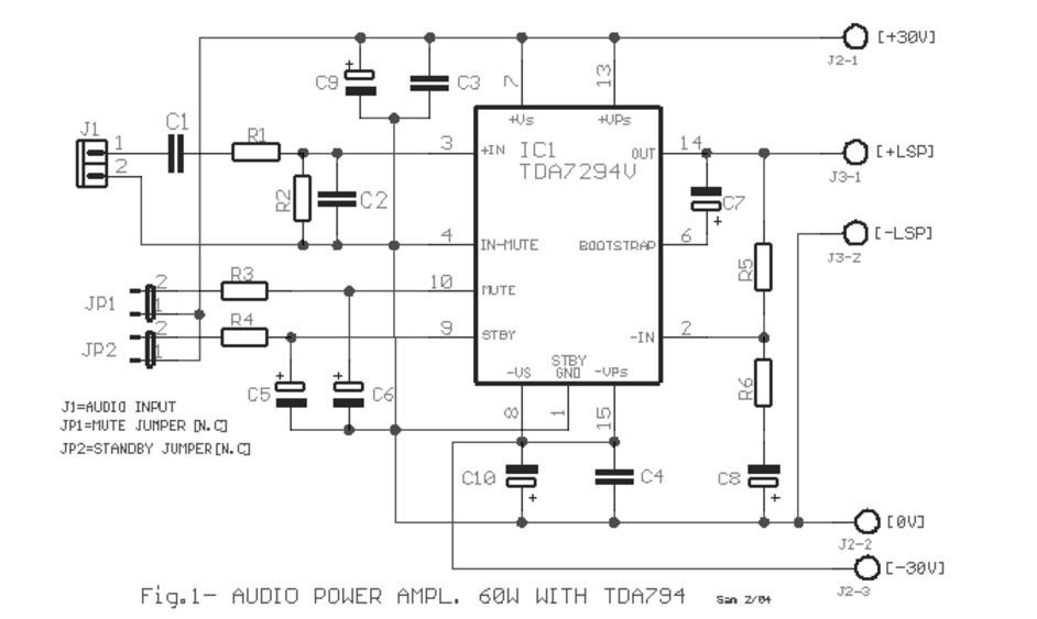 AB類功率放大器電路圖 AB類功率放大器電路圖