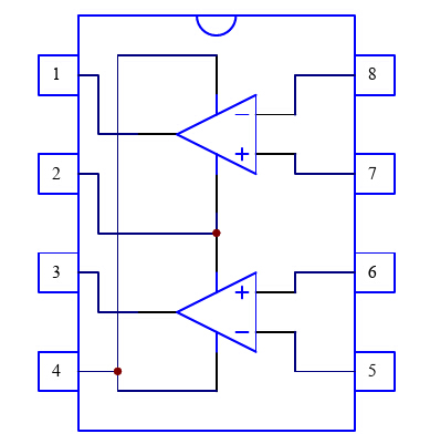 TDA2822結(jié)構(gòu)圖 TDA2822結(jié)構(gòu)圖