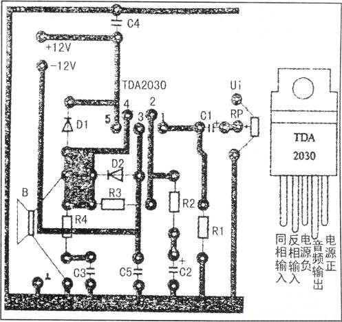 &plusmn;12V輸出直流穩(wěn)壓電源的印制電路板圖